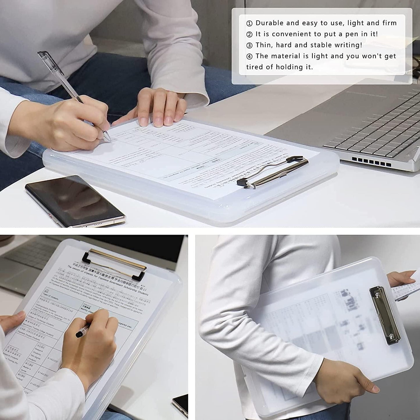 Clipboard Paper Holder with Storage – Writing Pad for Office, Nurse, Students & Teachers | NISHU Superstores