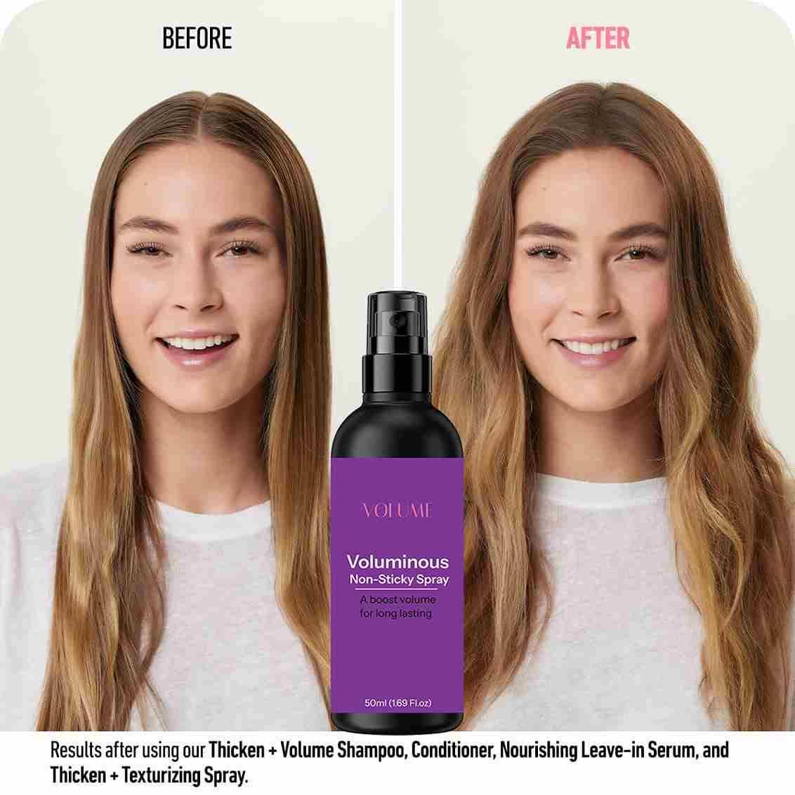Volume Non-Sticky Hair Spray | 100ML x2 | Smooth & Shine | NISHU Superstores