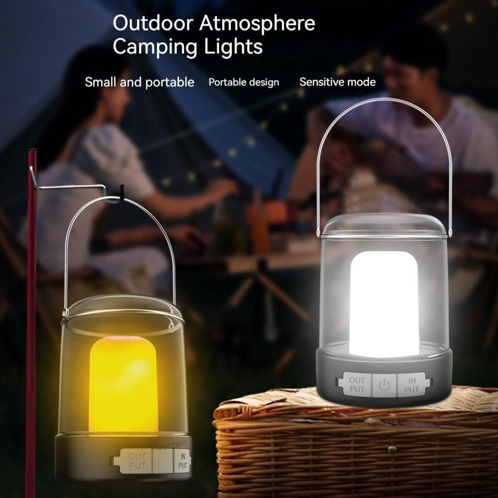 LED Rechargeable Camping Lantern – Vintage Style with Step less Dimming & Hanging Hook | NISHU Superstores