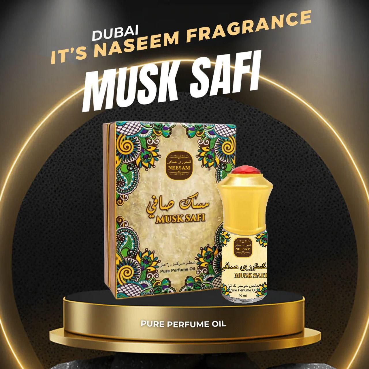 Musk Safi Pure Perfume Oil 10ML (Pack of 2) – Compact & Long-Lasting Fragrance | NISHU Superstores