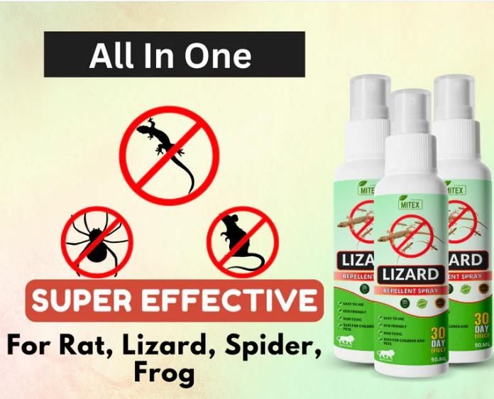 Lizard Repellent Spray (Pack of 3, 50ml Each) – Natural Pest Control | NISHU Superstores