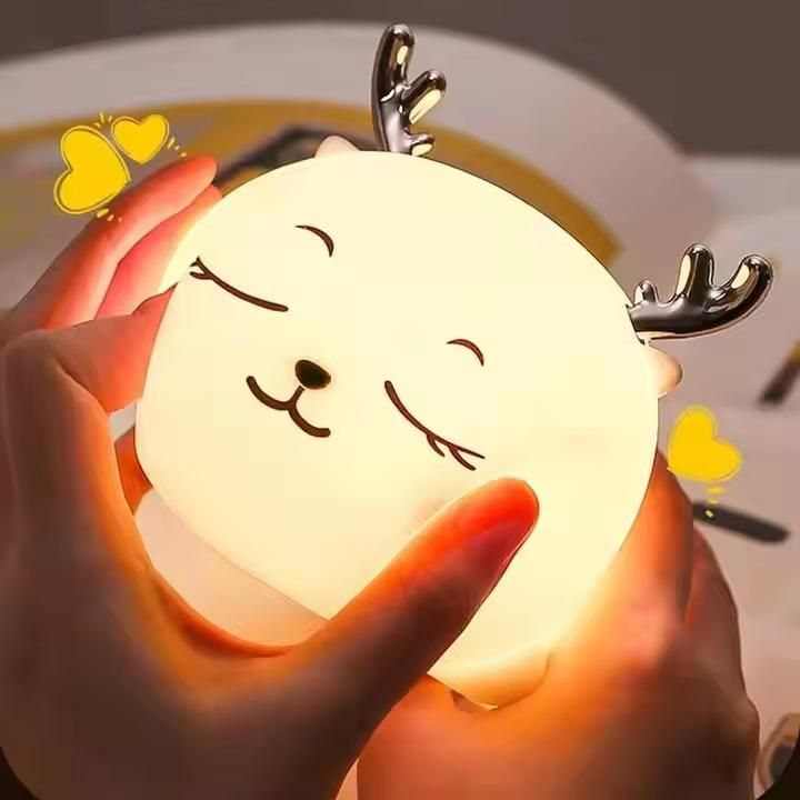 Silicon Snoring Cat Night Light – Soft Touch LED Lamp for Kids & Bedroom | NISHU Superstores