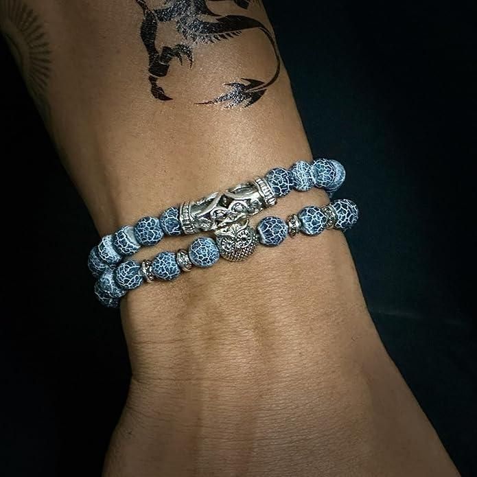 Natural Stone Owl Bracelet | Stylish & Healing Jewelry | NISHU Superstores