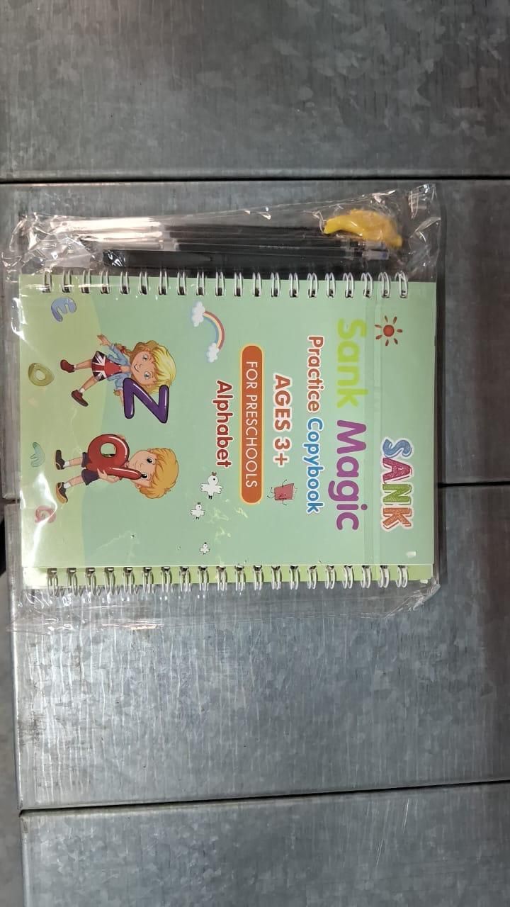 Sank Magic Practice Copybook Set – 4 Books + 1 Pen + 1 Grip + 10 Refills | NISHU Superstores