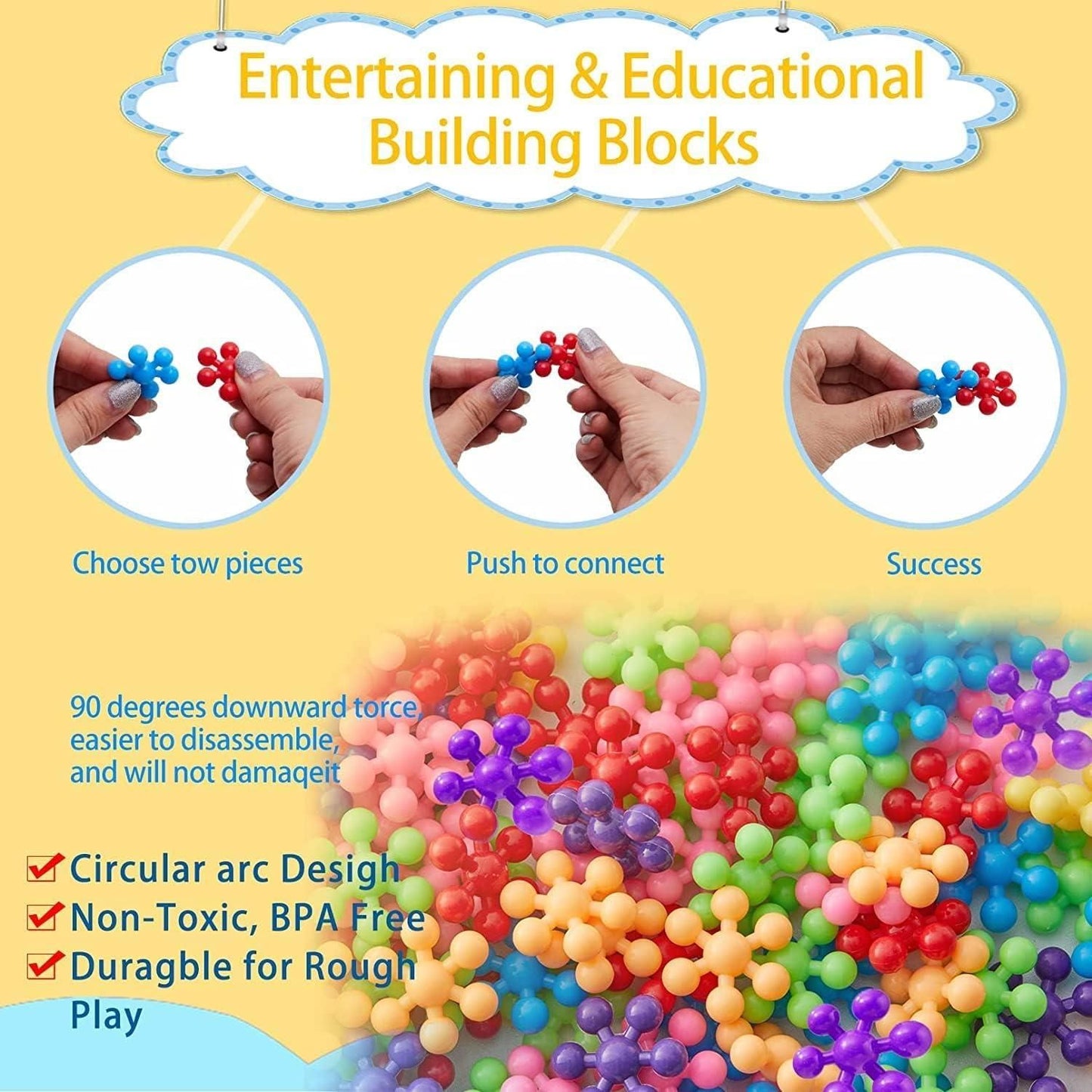 100 Pcs Educational Building Blocks for Kids – Creative Learning Toy Set | NISHU Superstores