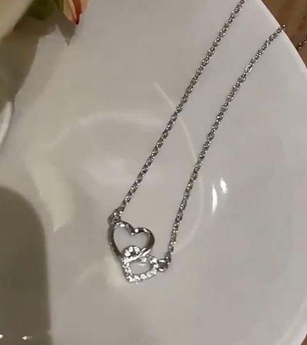 Women’s Dual Heart Pendant with Chain | Micro Plated Jewelry | NISHU Superstores