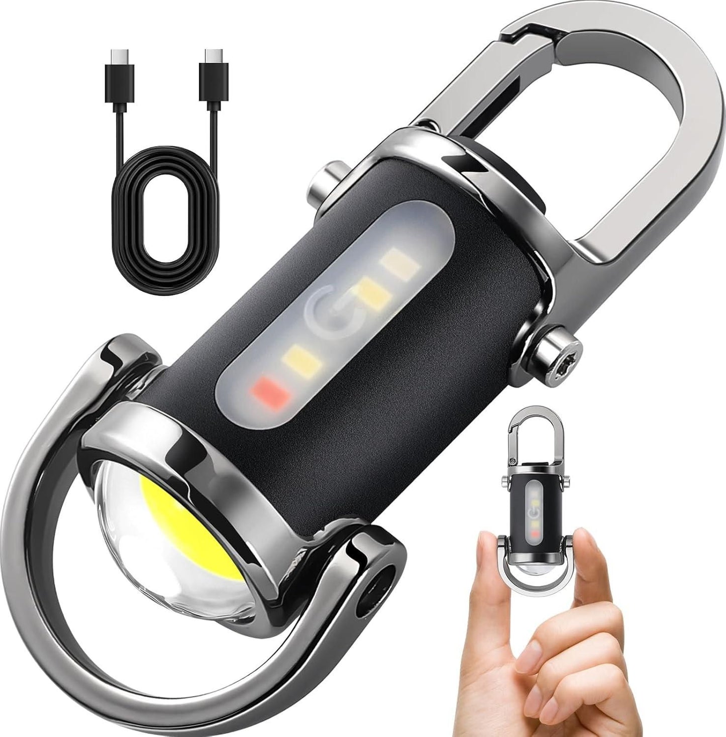 Rechargeable Keychain Flashlight – High Lumens EDC Mini Torch Light | NISHU Superstores
