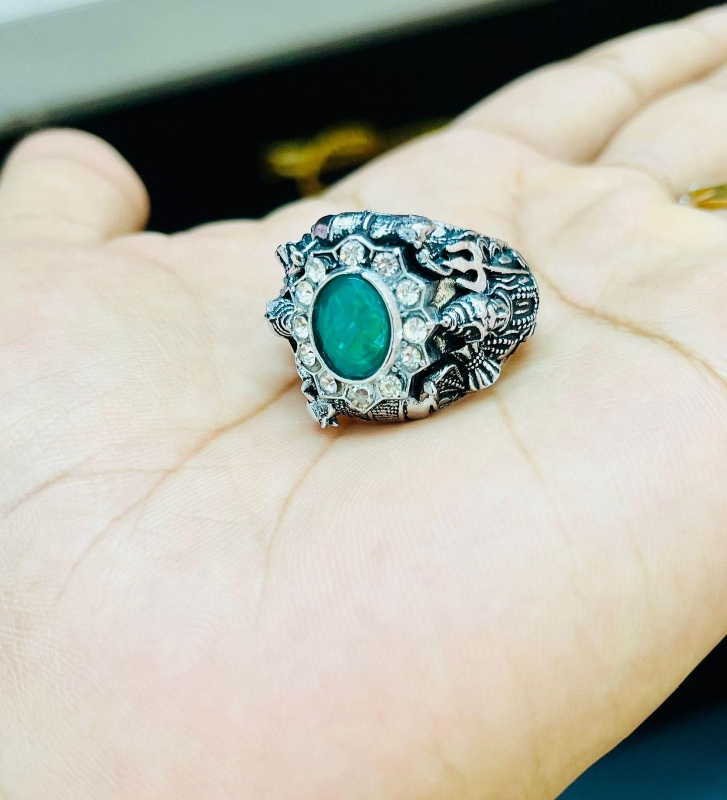 Lord Shiva Silver Ring – Spiritual & Stylish Jewelry for Men & Women | NISHU Superstores