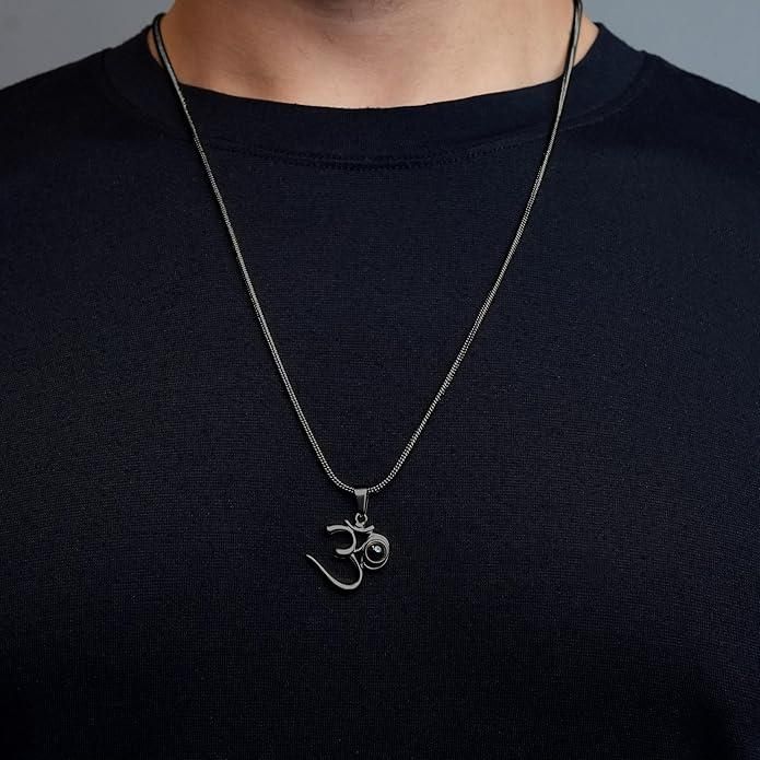 OM Pendant with Adiyogi – Spiritual Mahadev Pendant for Men & Women | NISHU Superstores