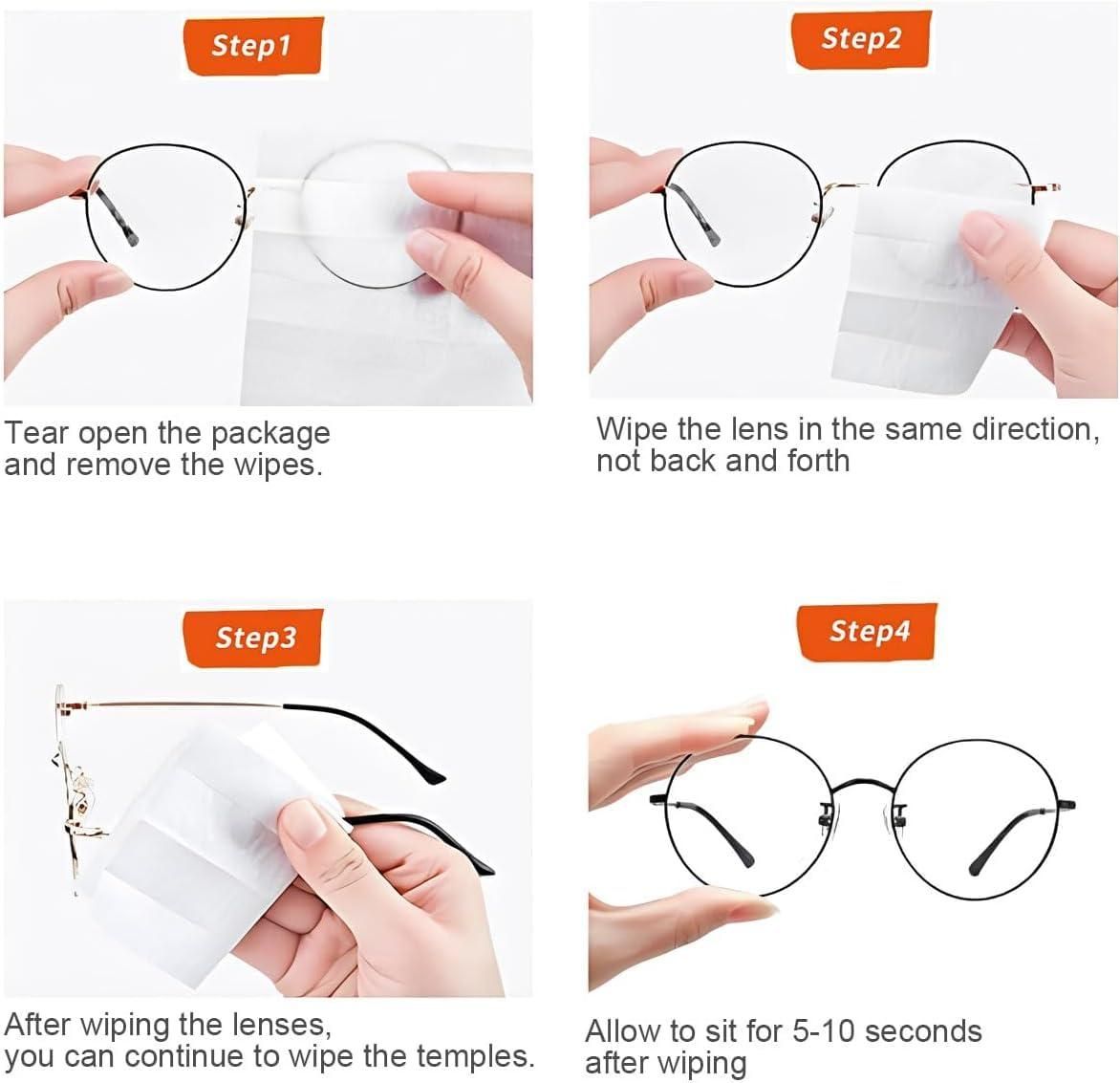 Anti-Fog Wipes for Glasses (100 Pcs) – Clear & Streak-Free Vision | NISHU Superstores