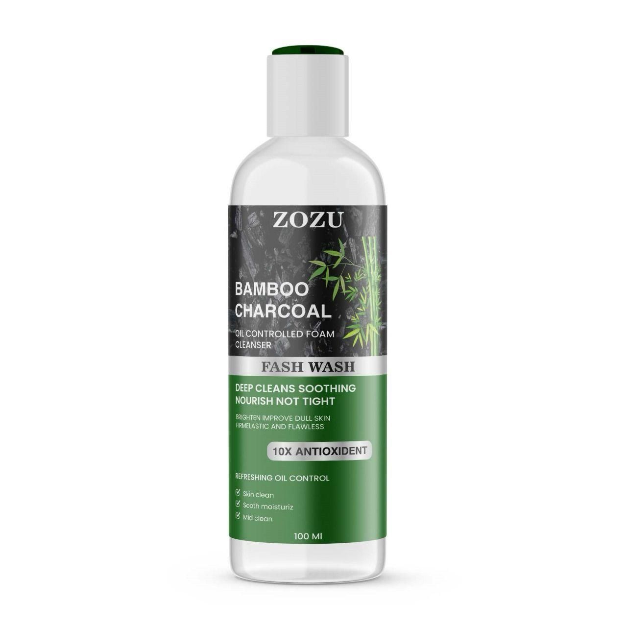 ZOZU Charcoal Face Wash 100ml – 10x Antioxidant Deep Cleanser for Clear Skin | NISHU Superstores
