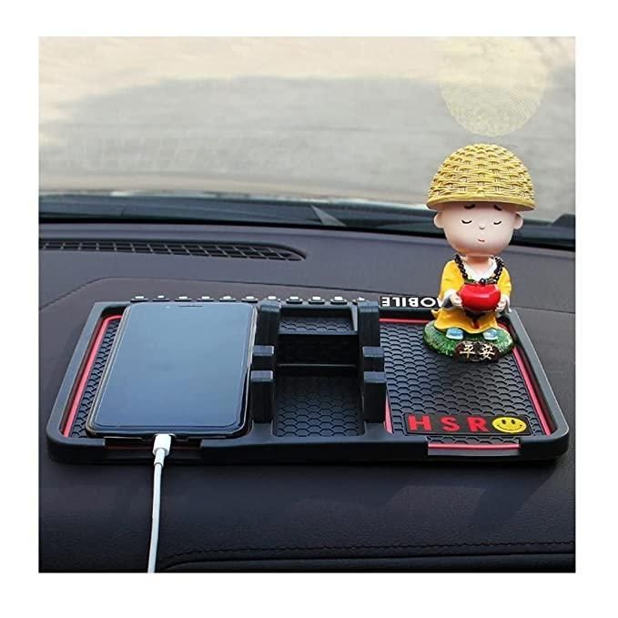 HSR Multifunction Phone & GPS Holder – Anti-Slip Silicone Pad for Car Dashboard | NISHU Superstores