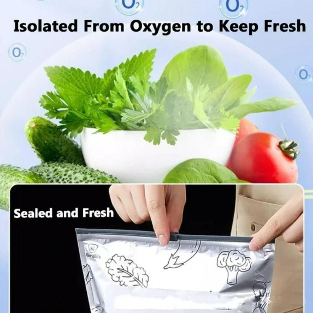 Reusable Aluminum Foil Sealable Storage Bags (Pack of 20) – Zip Lock Pouch | NISHU Superstores