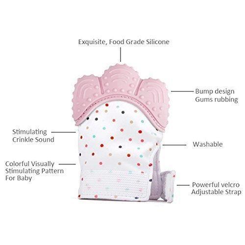 Silicone Teether Glove for Babies – Self-Soothing Teething Toy | NISHU Superstores