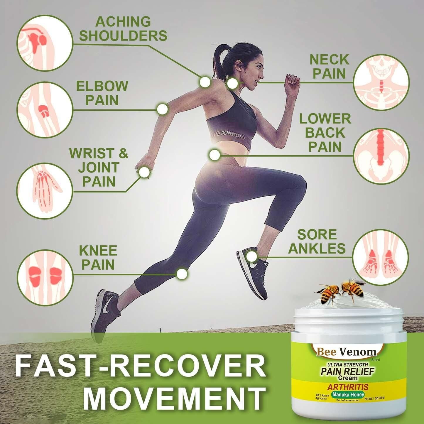 Bee Venom Joint & Bone Therapy Cream 100gm – Natural Pain Relief for Joints & Muscles | NISHU Superstores