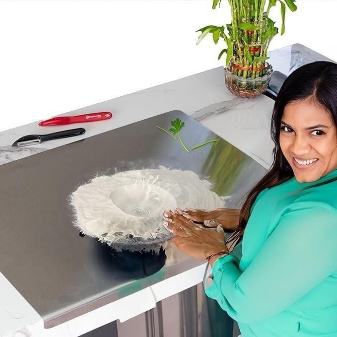 Stainless Steel Chopping Board – Durable Kitchen Cutting Board 35x31cm | NISHU Superstores