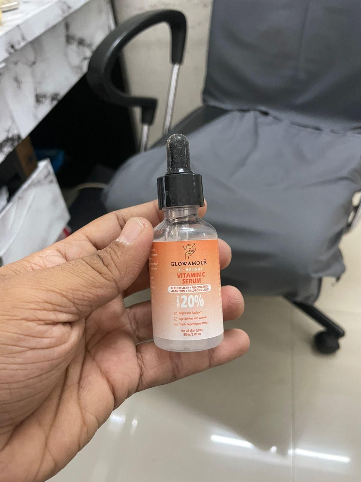 Glow amour Vitamin C Face Serum 30ml (Pack of 2) | Glowing & Youthful Skin | NISHU Superstores