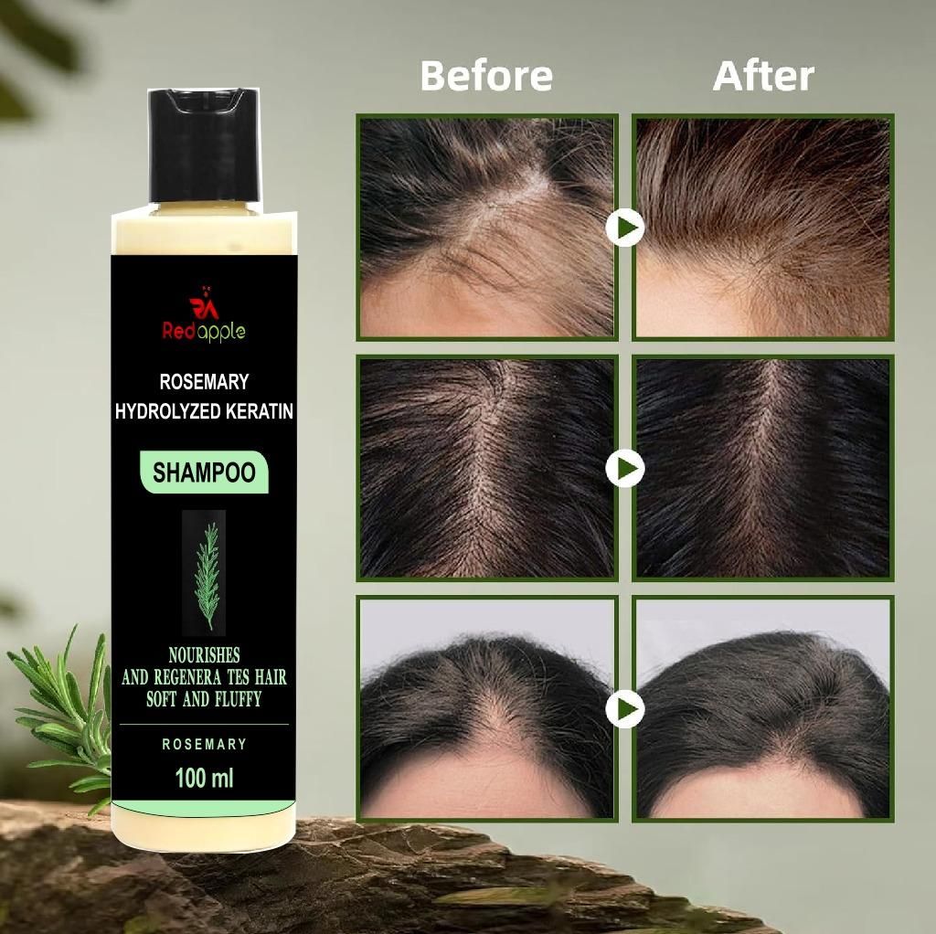 Rosemary Hydrolyzed Keratin Shampoo 100ml – Hair Strengthening & Nourishing Formula | NISHU Superstores