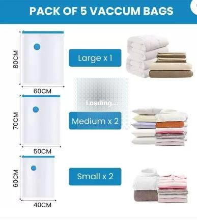 Reusable Vacuum Storage Ziplock Bags | Space Saver Compression Sealer – NISHU Superstores