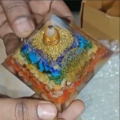 Seven Chakra Orgon Pyramid – Energy Balancing & Healing Crystal | NISHU Superstores
