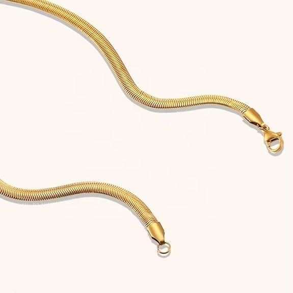 Men's Golden Snake Chain – Stylish & Elegant Neck Accessory | NISHU Superstores