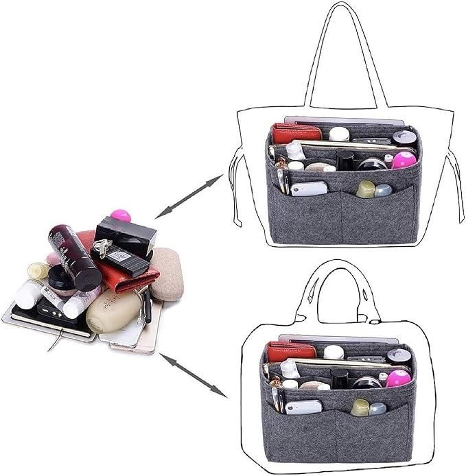 Felt Fabric Purse Organizer – Multi-Pocket Handbag Insert | NISHU Superstores