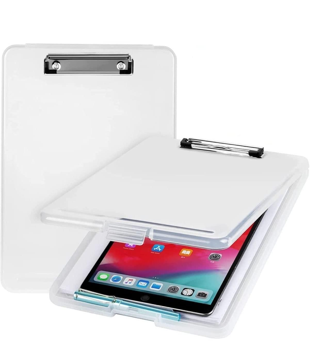 Clipboard Paper Holder with Storage – Writing Pad for Office, Nurse, Students & Teachers | NISHU Superstores