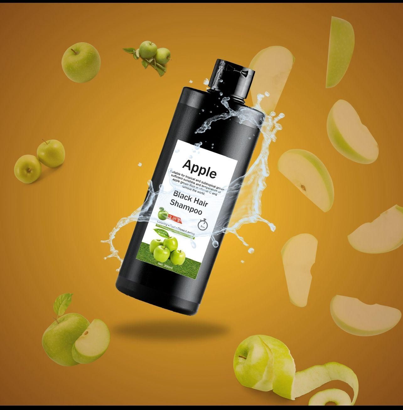 Apple Black Hair Shampoo 3-in-1 200ML (Pack of 2) – Cleanse, Nourish & Protect | NISHU Superstores