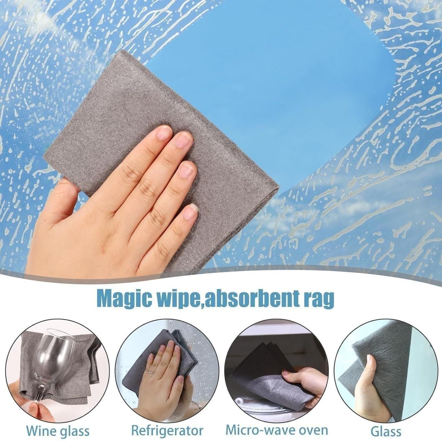Thickened Magic Cleaning Cloth – Super Absorbent & Reusable | NISHU Superstores