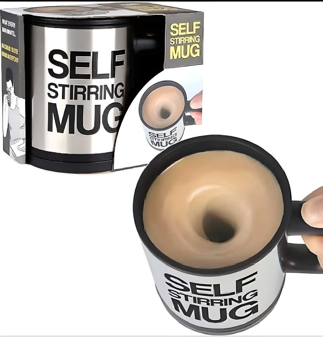 Self Stirring Coffee Mug – Automatic Mixing Travel Mug for Tea, Coffee & More | NISHU Superstores