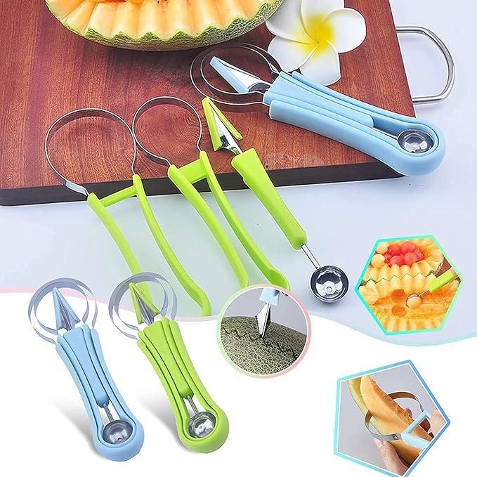 3 In 1 Fruit Carving Knife – Precision Tool for Creative Fruit Designs | NISHU Superstores