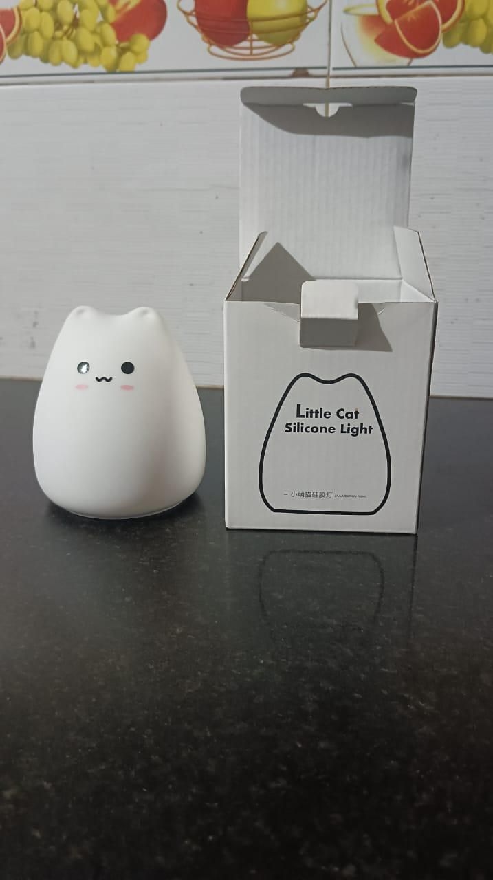 Little Cat Silicone Night Light – Cute LED Lamp for Kids | NISHU Superstores