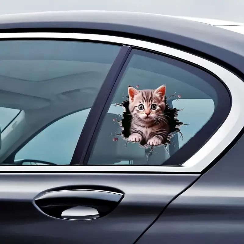 Durable Cat Pattern Car Sticker – Waterproof & Stylish | NISHU Superstores