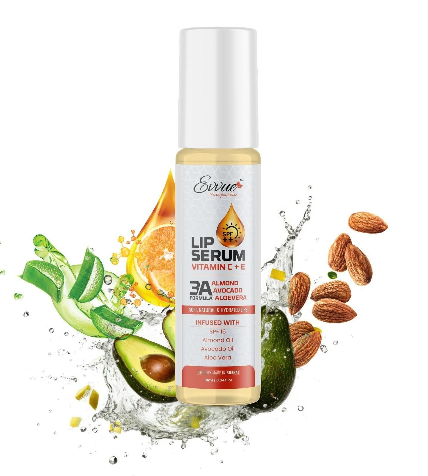 EVVUE Vitamin C + E Lip Serum Oil (10ml) – Nourishing Lip Care | NISHU Superstores