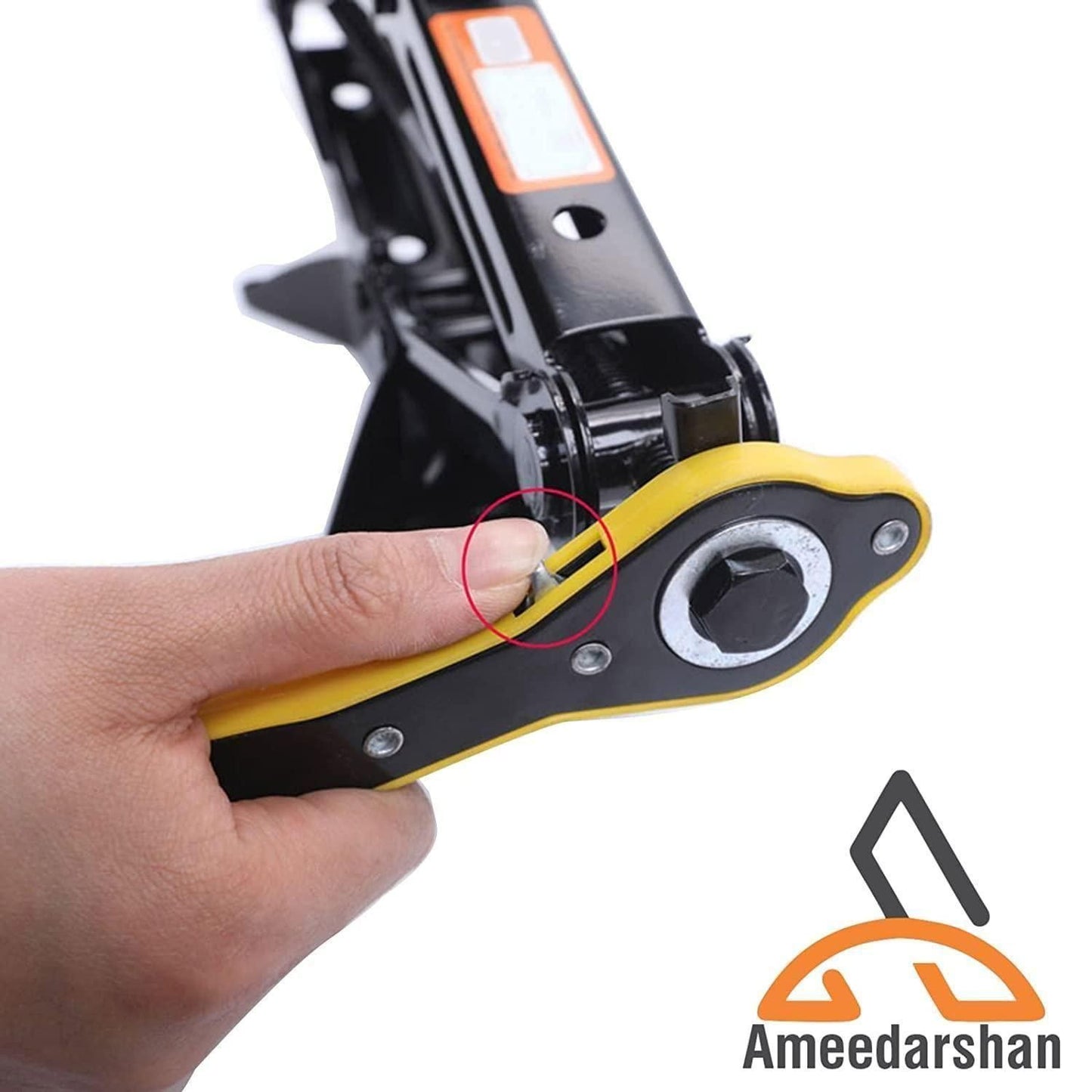 Heavy Duty Car Jack with Lug Wrench – Easy Tire Changing Tool Kit | NISHU Superstores