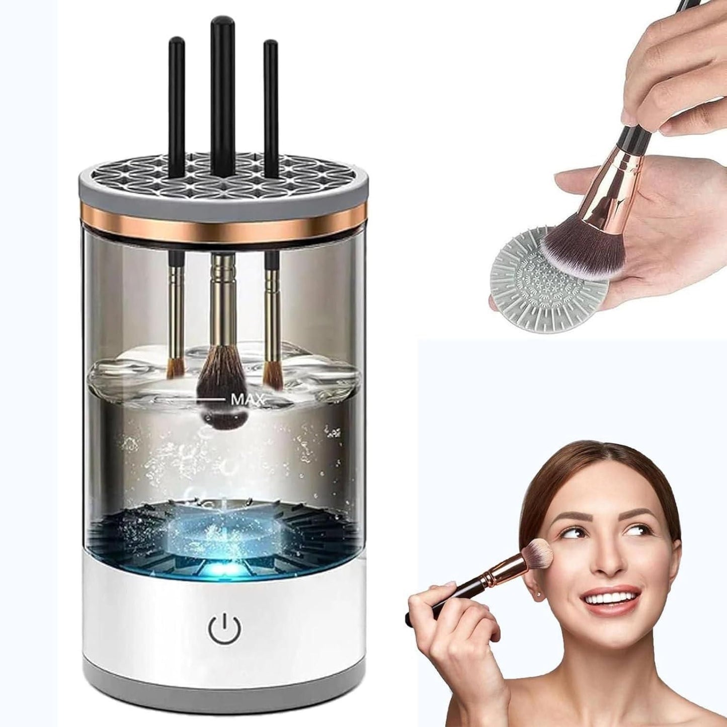 Electric Makeup Brush Cleaner – USB Rechargeable Deep Cleaning Device | NISHU Superstores
