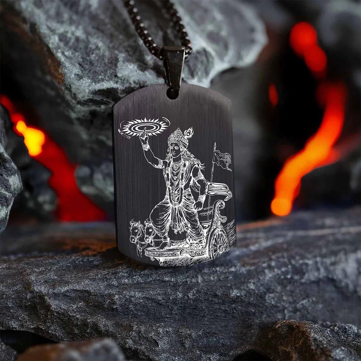 Guiding Krishna Godform Pendant with Chain | NISHU Superstores