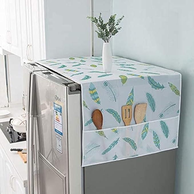 Refrigerator Waterproof Cover with Side Pockets – Dustproof & Storage Friendly | NISHU Superstores