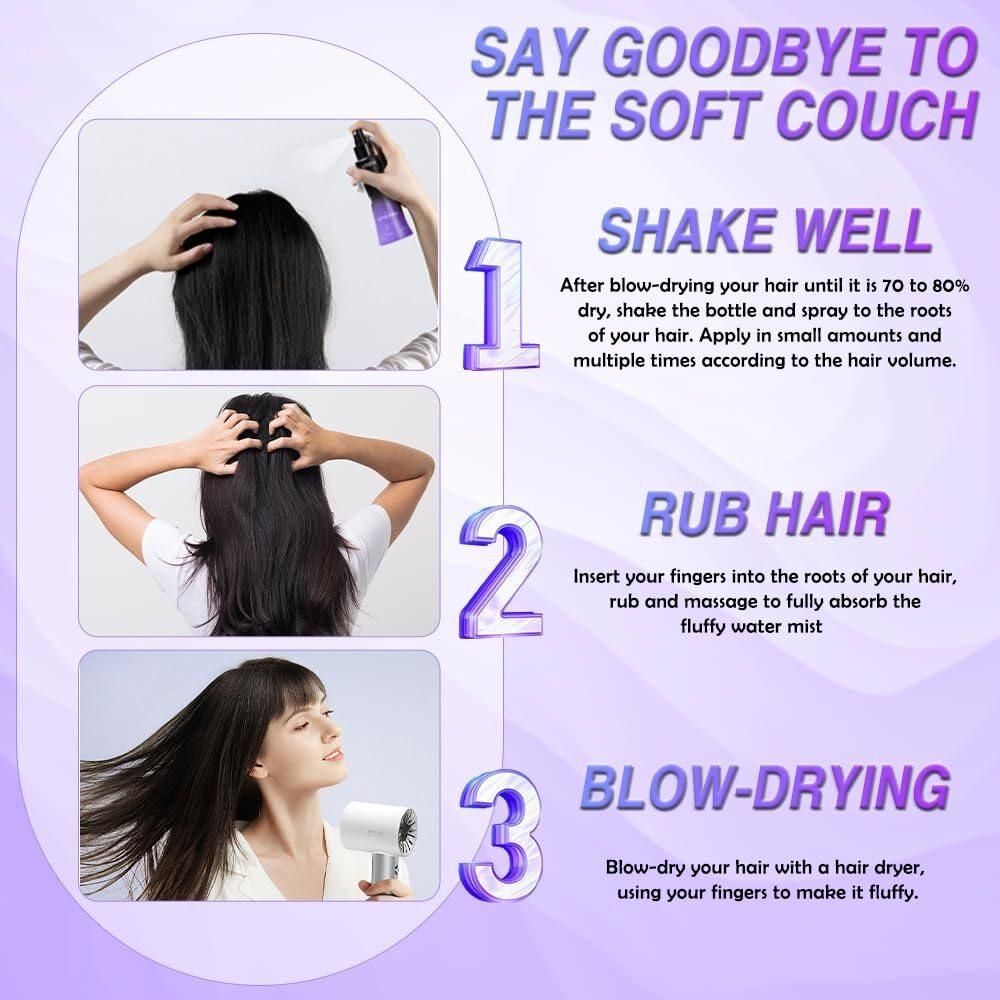 Voluminous Non-Sticky Hair Spray 50ml – Instant Lift & Style Hold | NISHU Superstores