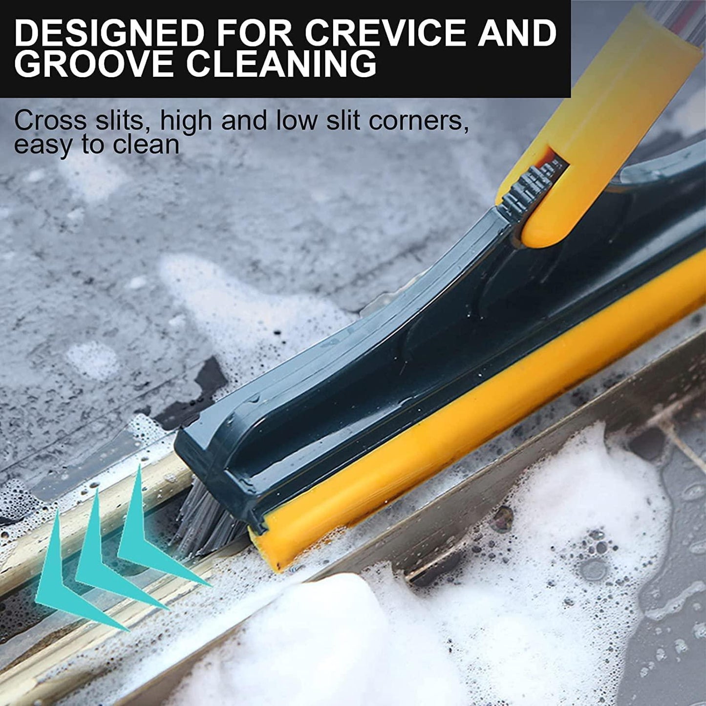 Bathroom Tiles Cleaner Brush with 120° Long Handle – Deep Cleaning Tool | NISHU Superstores