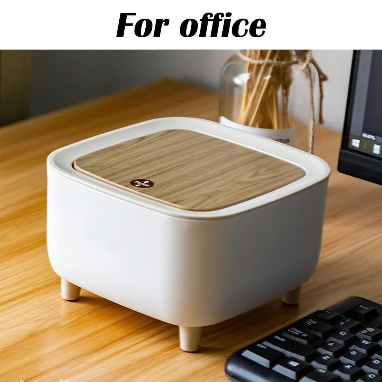 Classy Desktop Push Button Trash Bin – Mini Table Dustbin for Office & Home | NISHU Superstores