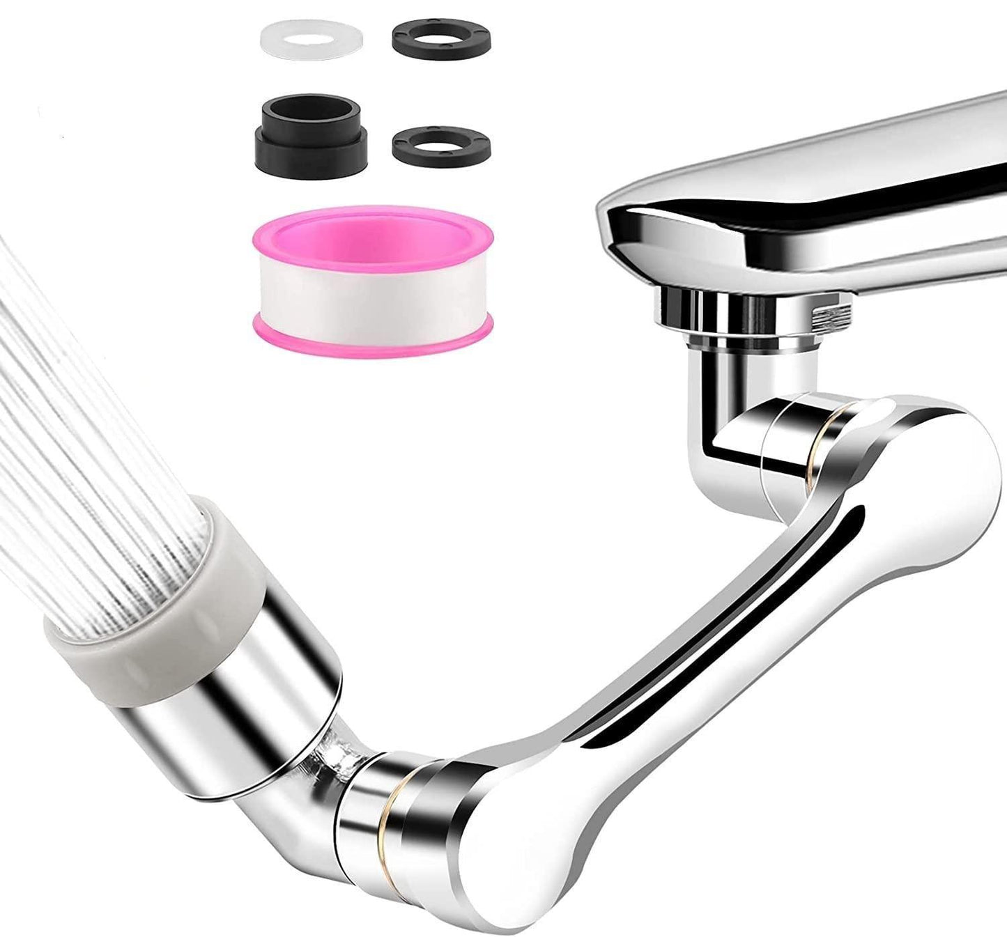 Rotating Faucet Extender Aerator – 2 Water Modes, 360° Sink Sprayer | NISHU Superstores