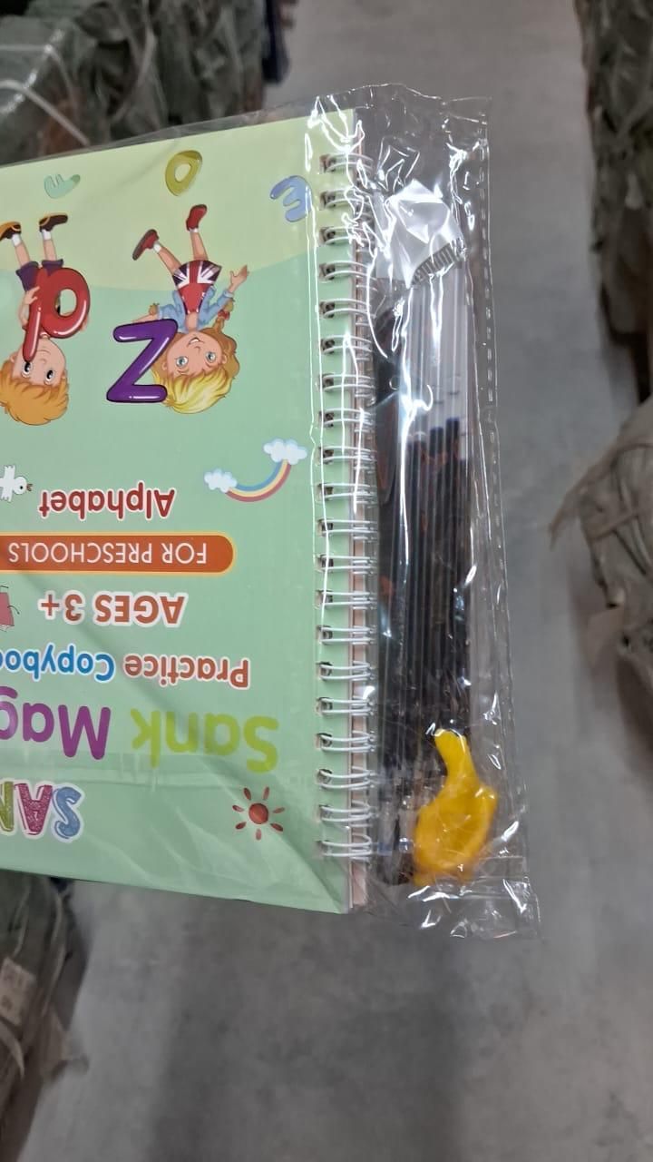 Sank Magic Practice Copybook Set – 4 Books + 1 Pen + 1 Grip + 10 Refills | NISHU Superstores