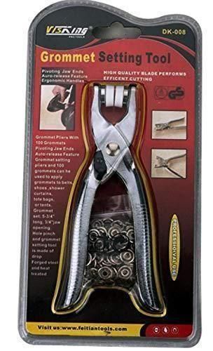 Metal Studs with Pliers – 100 Sets Silver 9.5mm Snap Buttons Kit | NISHU Superstores