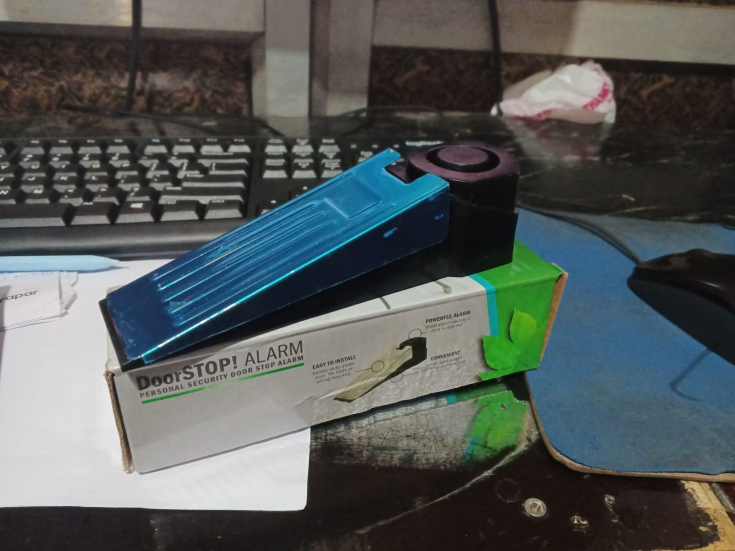 Door Stop Alarm – Anti-Theft Security Wedge with Loud Siren | NISHU Superstores