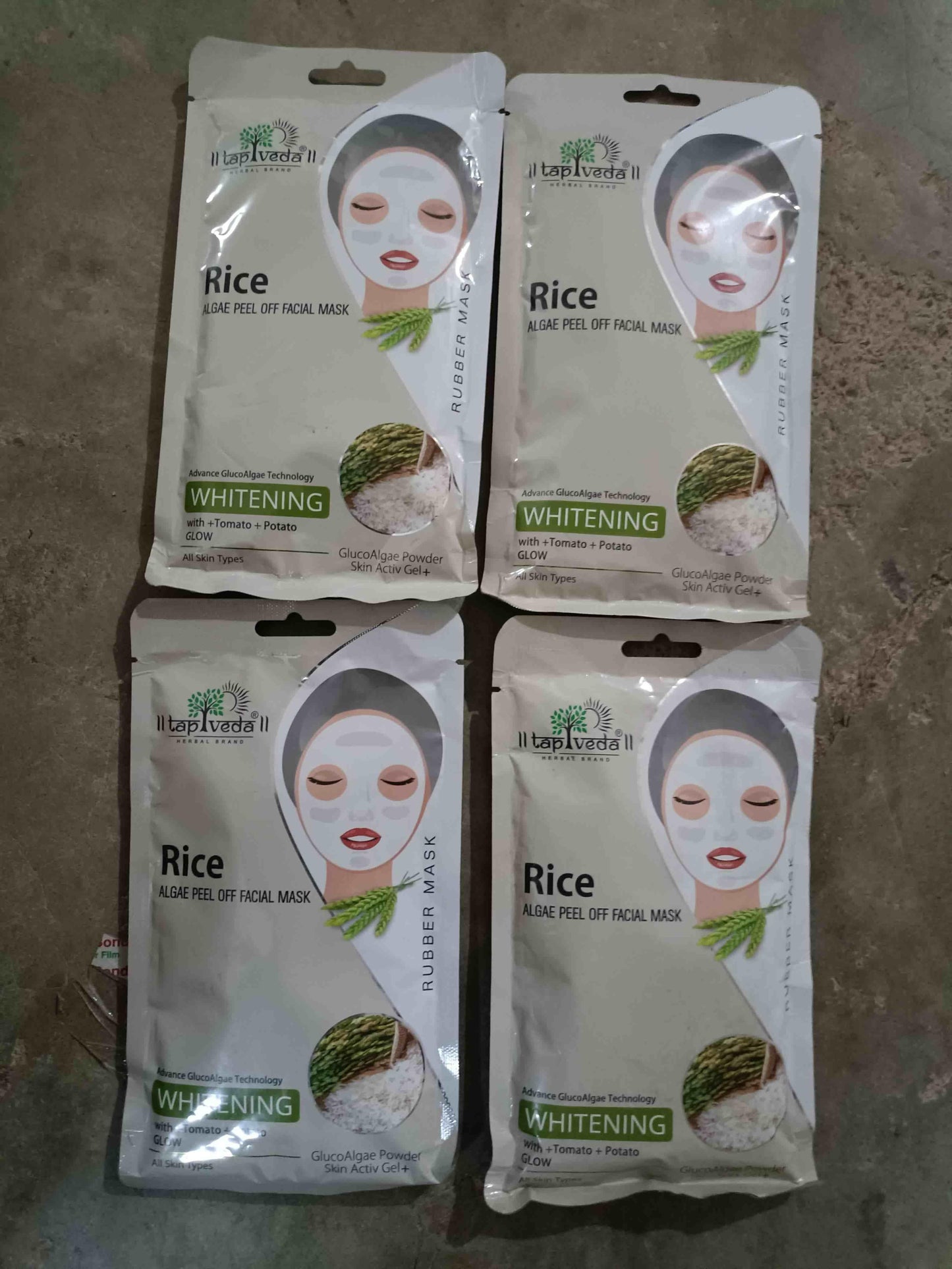 Ubtan Algae Peel Off Mask | Remove Tan & Glow (Pack of 3) | NISHU Superstores