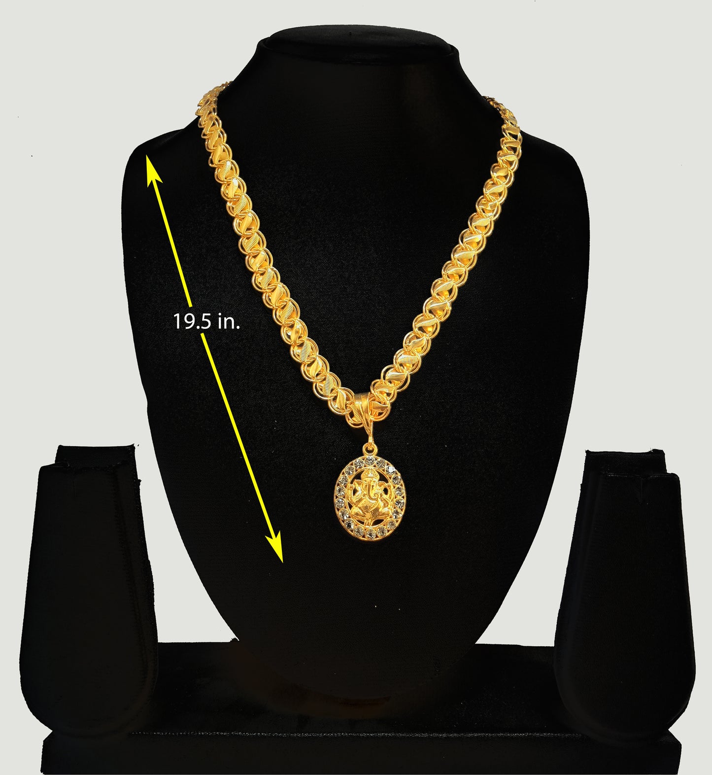 Luxurious Men’s Gold Plated Pendant with Chain Vol 4 – Stylish Fashion Jewelry | NISHU Superstores