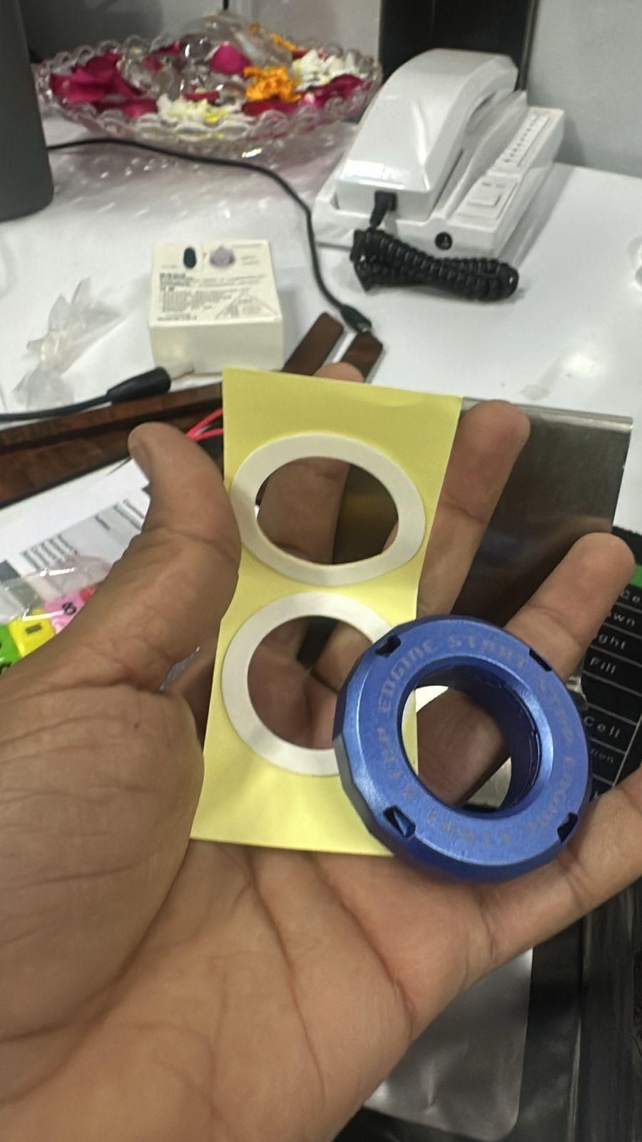 Rotary Push Start Stop Button Cover – Stylish Car Ignition Protector | NISHU Superstores