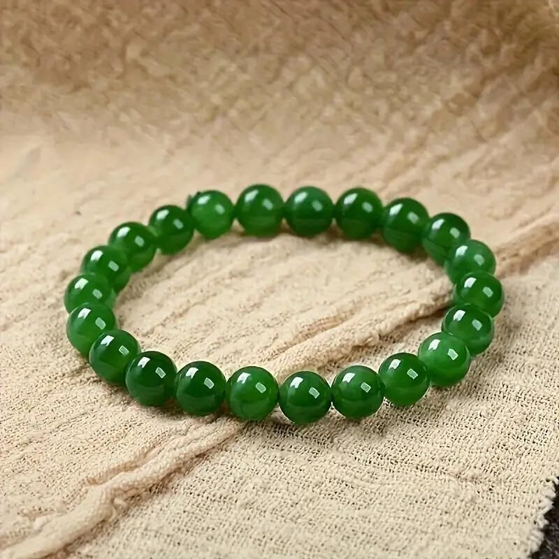 Green Jade Bracelet (Pack of 1) – Natural Healing Crystal Bracelets | NISHU Superstores