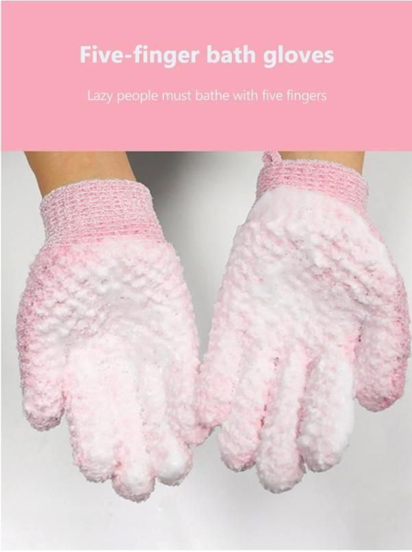 Five Finger Bath Gloves – Exfoliating & Deep Cleaning Body Scrub | NISHU Superstores